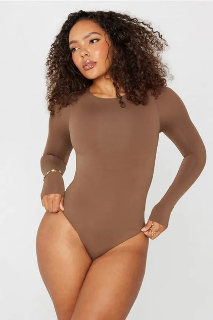 Nearly Naked Shapewear Long Sleeve Bodysuit
