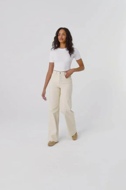 High Rise Wide Leg Jean