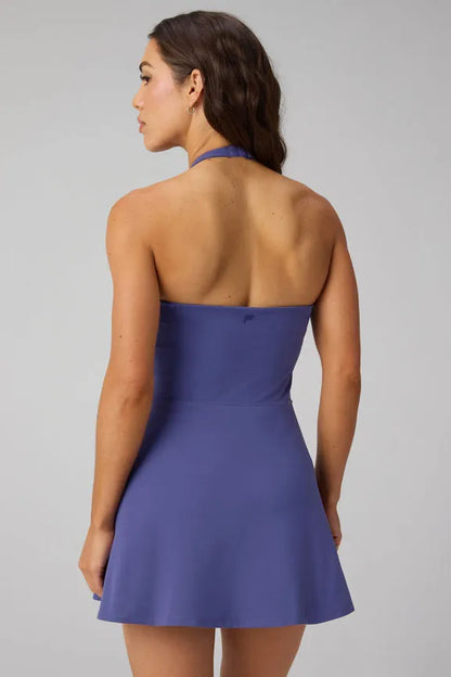 PureLuxe Halter Ultra Mini Dress