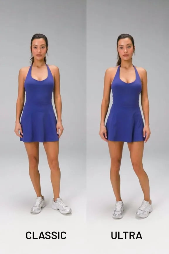 PureLuxe Halter Ultra Mini Dress