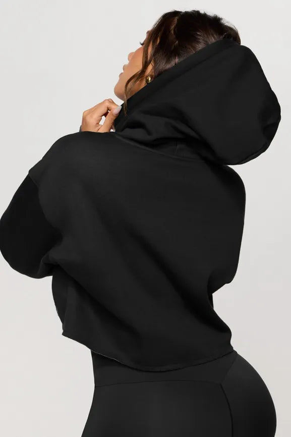 Cozy Fleece Everyday Cropped Hoodie