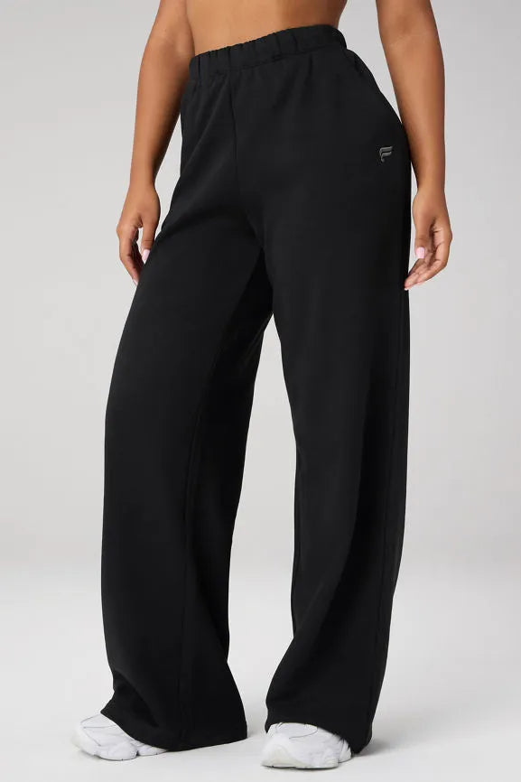 Cozy Fleece Wide Leg Sweatpant