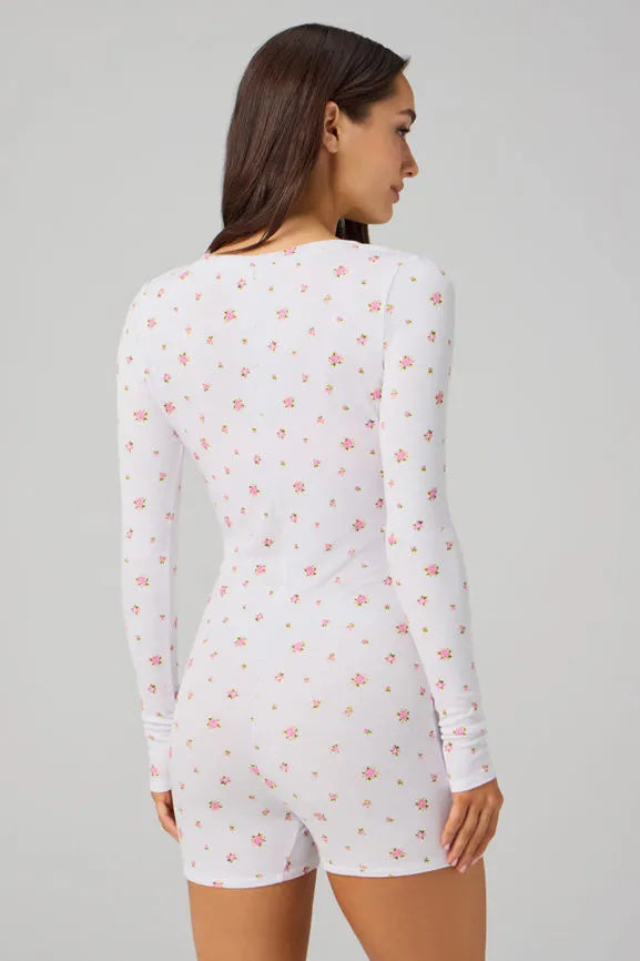 Soft Rib Henley Onesie