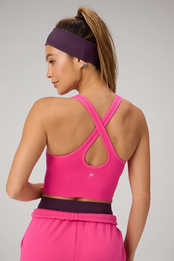 Seamless Cropped Built-In Bra Tank